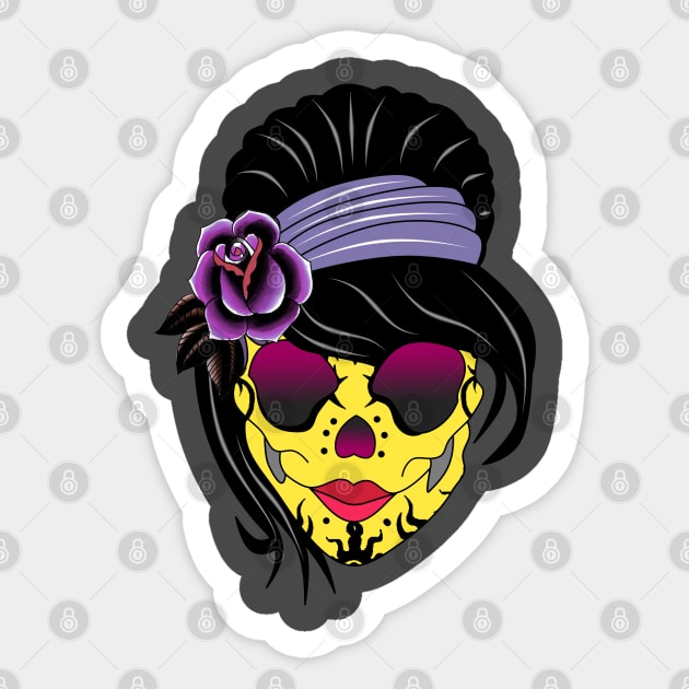 cute skull Sticker by MARK ASHKENAZI